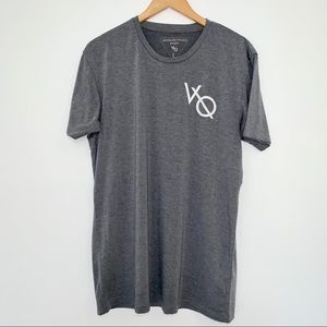 Gray Short Sleeve Workout Shirt Large